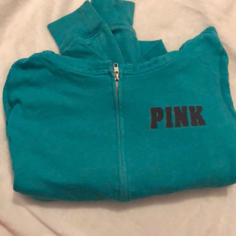 Blue Green Zip Up | PINK